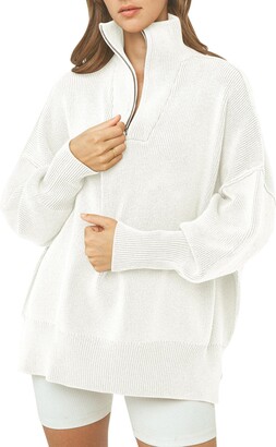 Caracilia Women Hoodies Oversized Sweatshirts Fleece Sweaters Long Sleeve  Shirts Cute Loose Y2K Clothes Fall Pullover Top