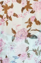 Thumbnail for your product : Diane von Furstenberg Ramona Floral Wrap Front Smock Waist Silk Blouse