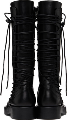ANNDEMEULEMEESTER
 アンドゥムルメステール 希少ストール Ann Demeulemeester Black Mick Boots - ShopStyle