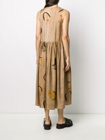 Thumbnail for your product : UMA WANG Face Print Pleated Dress