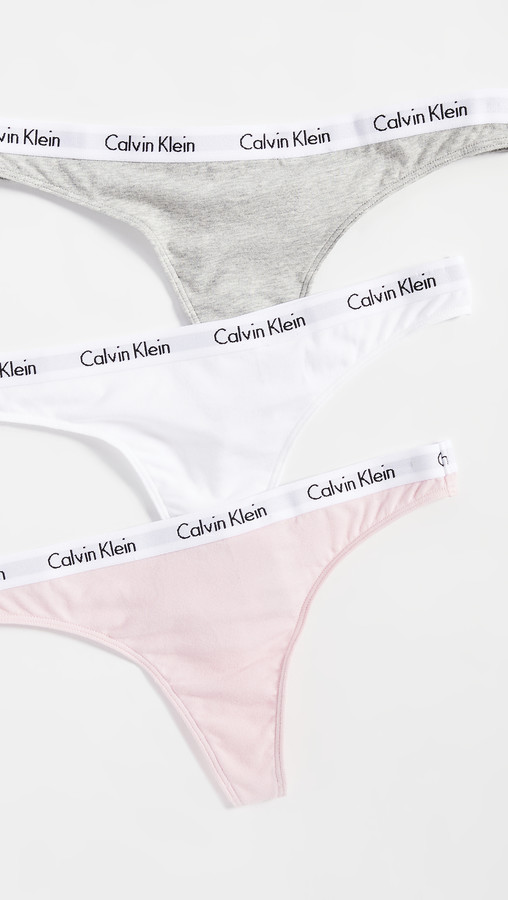 Calvin Klein Underwear Carousel Thong 3 Pack - ShopStyle