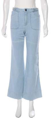Alice + Olivia Mid-Rise Wide-Leg Jeans w/ Tags