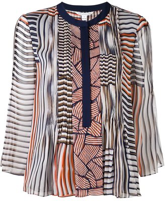 Diane von Furstenberg printed blouse - women - Silk/Polyester/Spandex/Elastane - 6