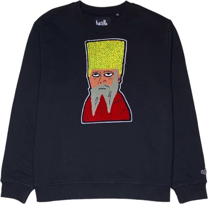 Haculla Men's Anatolian Crewneck Top In Black