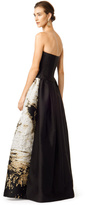 Thumbnail for your product : Alberta Ferretti Brushed With Gold Gown