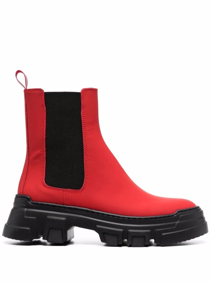 prada red boots