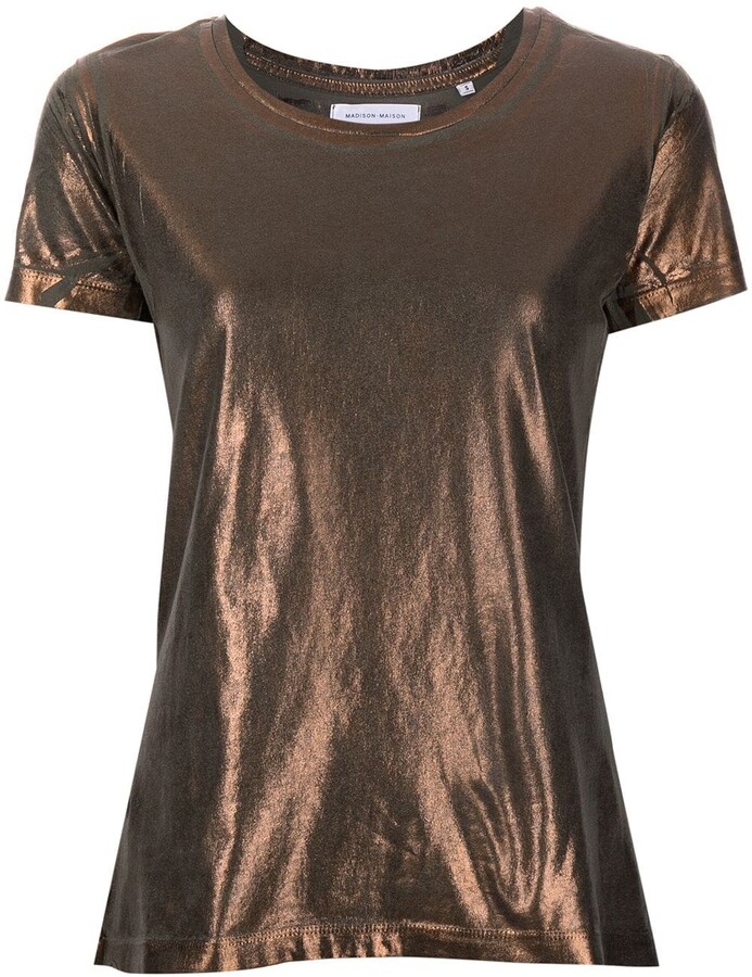 Bronze Metallic Tops | Shop the world's largest collection of fashion |  ShopStyle