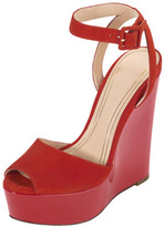 Thumbnail for your product : Cole Haan Jen & Oil Mary Jane Suede Platform Sandal, Red