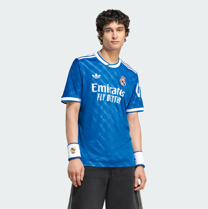 adidas Real Madrid 25/26 Third Jersey Blue Bird XS Mens