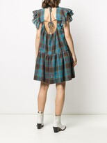 Thumbnail for your product : pushBUTTON Check Flared Mini Dress