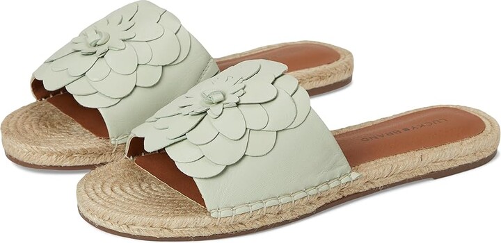 Lucky Brand Biricha Floral Flat Sandals Women's Sandals Peppermint