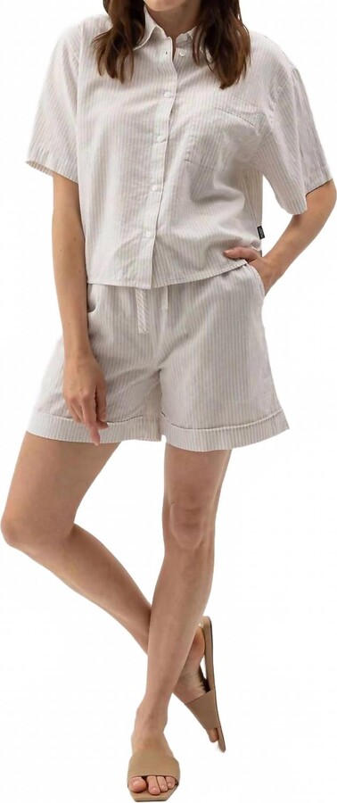 Holebrook USA Lydia Shorts In White/sand