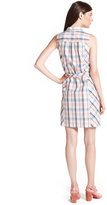 Thumbnail for your product : Tommy Hilfiger Sleeveless Plaid Shirtdress