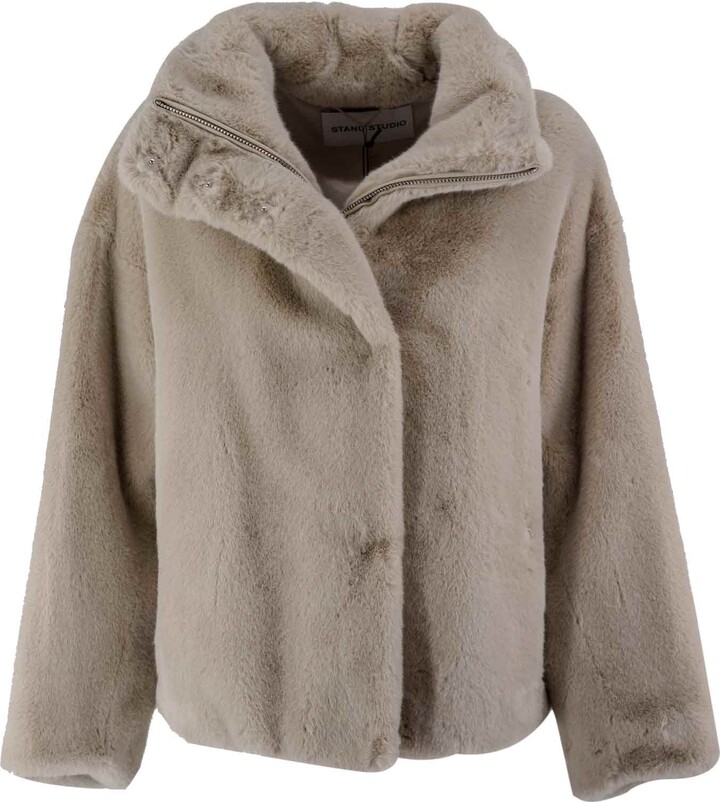 Stand Studio Zendaya Fauxfur Jacket ShopStyle Fur & Shearling Coats