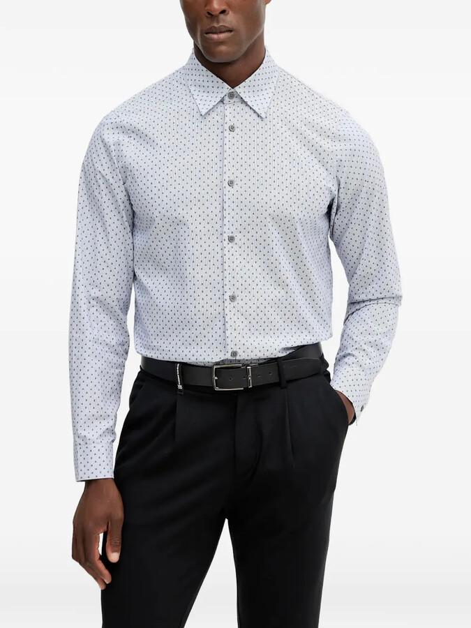 Armani Exchange Patterned Button-Down Shirt