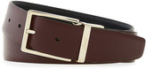 Thumbnail for your product : Brioni Reversible Leather Belt, Navy/Burgundy