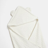 Thumbnail for your product : River Island Baby White Ri Monogram Hooded Towel Boxed