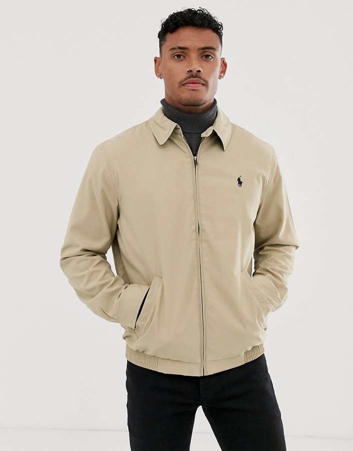 Polo Ralph Lauren harrington jacket in beige - ShopStyle