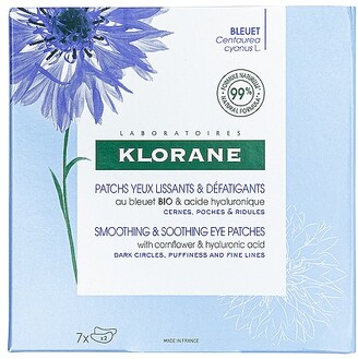 Klorane Smoothing & Soothing Eye Patches with Cornflower & Hyaluronic Acid