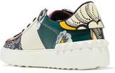 Thumbnail for your product : Valentino Garavani Studded Printed Leather Sneakers