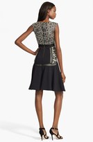 Thumbnail for your product : Tracy Reese Faux Leather Lace Flared Dress
