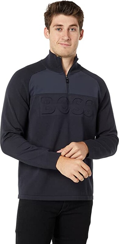 HUGO BOSS Zine 1/4 Zip Sweatshirt - ShopStyle