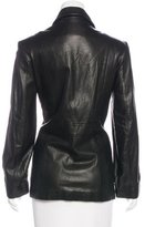 Thumbnail for your product : Henri Bendel Leather Double-Breasted Coat