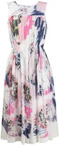 Thumbnail for your product : Ermanno Scervino Comic Print Pleated Dress