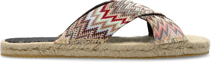 Missoni Patterned Slides  - Multicolour
