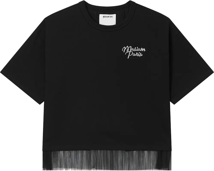 Musium Div. logo-embroidered T-shirt
