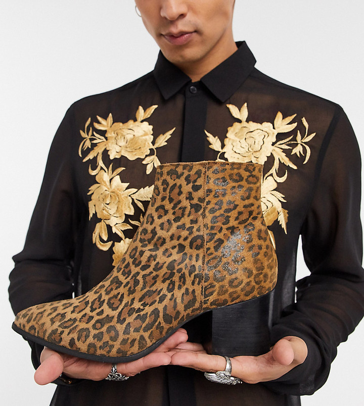 mens cheetah print shoes