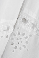 Thumbnail for your product : MICHAEL Michael Kors Strapless broderie anglaise cotton-voile dress