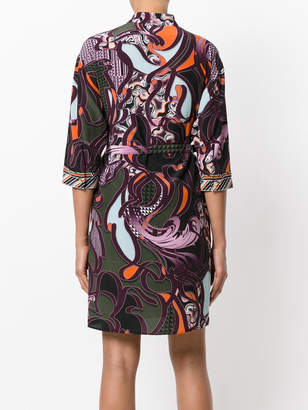 Versace Baroccoflage print shirt dress