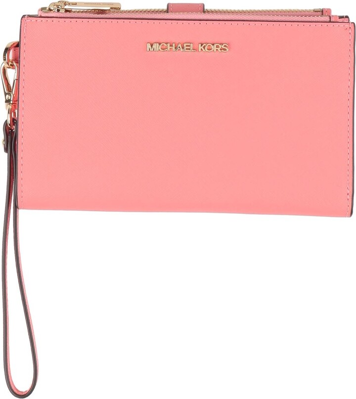 MICHAEL Michael Kors Pink Leather Jet Set Snap Pocket Tote - ShopStyle