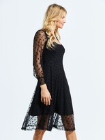 Thumbnail for your product : Sosandar Spot Mesh Dress, Black