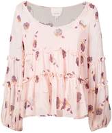 Thumbnail for your product : Cinq à Sept floral ruffle blouse