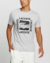 Thumbnail for your product : Lacoste Men's Grey Printed T-Shirts - Big Logo Centre Croc T-Shirt - Size 4 at The Iconic