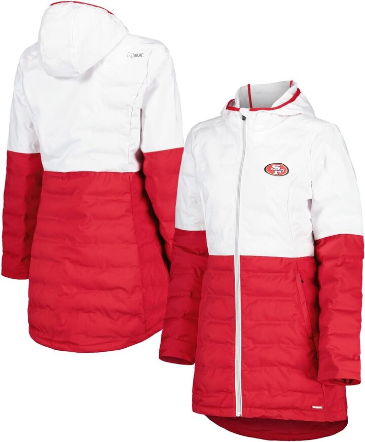 Women's Msx by Michael Strahan White, Scarlet San Francisco 49ers