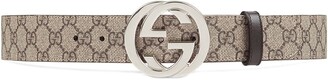 Gucci GG Supreme belt with G buckle