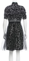 Thumbnail for your product : Giambattista Valli Short Sleeve Knit Knee-Length Dress w/ Tags