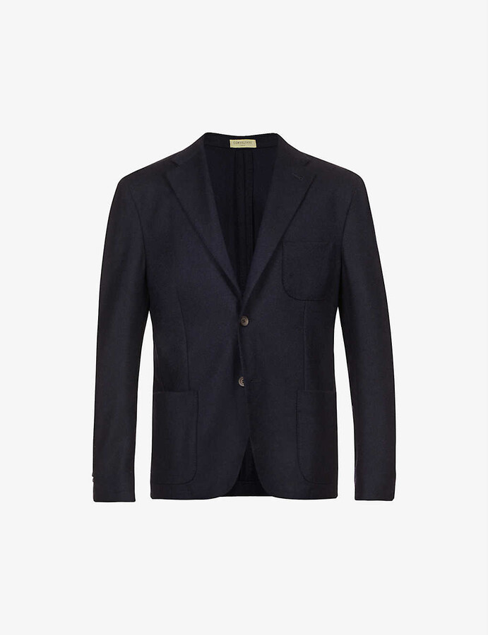 navy cashmere blazer