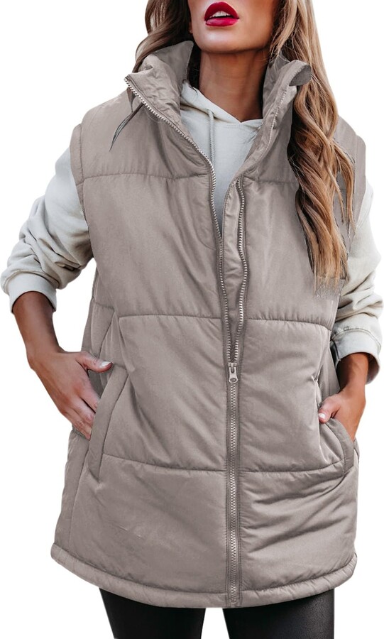 Bnigung Women's Casual Hooded Knit Sweater Vest Sleeveless Button Down  Cardigan Outwear Top with Pockets(Beige,S) at  Women's Clothing store
