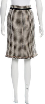 Moschino Wool Pattern Skirt