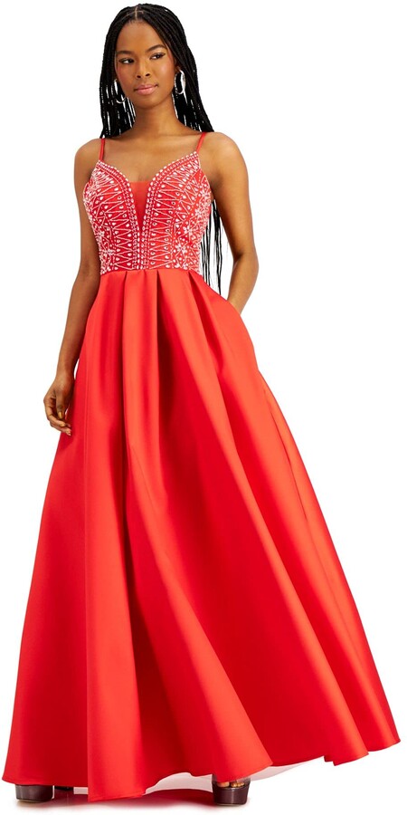 flare evening dresses