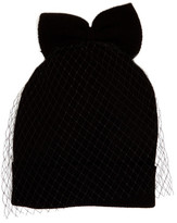 Thumbnail for your product : Betsey Johnson Bow Veil Beanie
