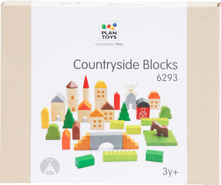 TJMAXX 42Pc Wooden Village Blocks Set