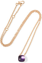 Thumbnail for your product : Pomellato Nudo 18-karat Rose Gold Amethyst Necklace - one size