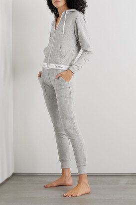 Calvin Klein Underwear Underwear - Cotton-blend Jersey Track Pants - Gray