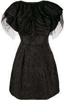 Thumbnail for your product : Alberta Ferretti Ruffled Front Jacquard Dress
