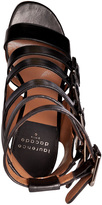 Thumbnail for your product : Laurence Dacade Buckled Strappy Leather Sandals in Black